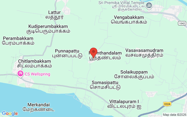 Padma Ambulance Service location map for Ayappakkam, Chennai