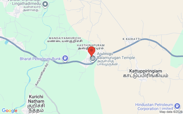 Padma Ambulance Service location map for Hastinapuram, Chennai
