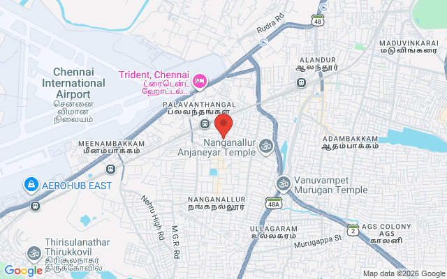 Padma Ambulance Service location map for Pazhavanthangal, Chennai