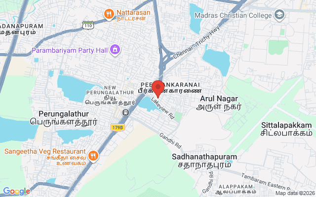 Padma Ambulance Service location map for Peerkankaranai, Chennai