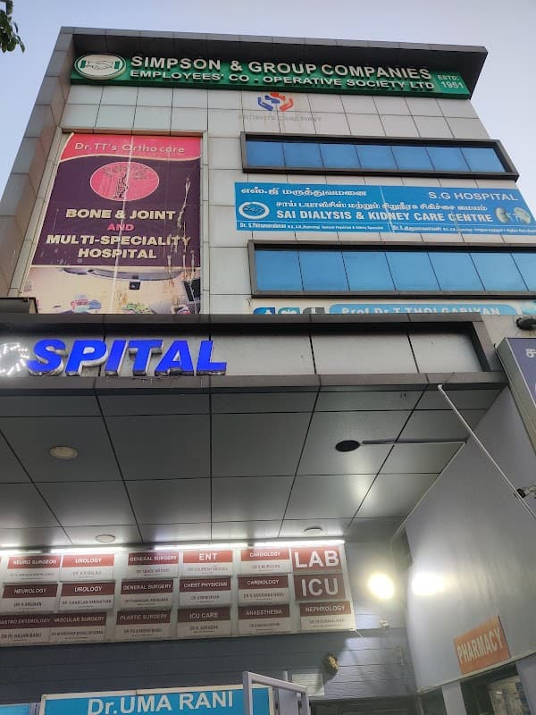 Simpson Gesets Hospital - Padma Ambulance Service Perambur