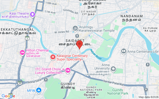 Padma Ambulance Service location map for Maraimalai nagar, Chennai