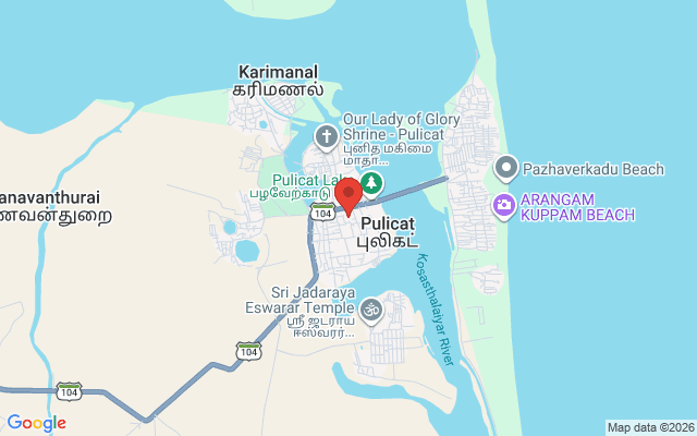 Padma Ambulance Service location map for Pazhaverkadu, Chennai